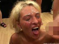 Vollgewichste Gangbang Schlampen #08